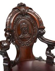 19th Century Carved Ship's Chair