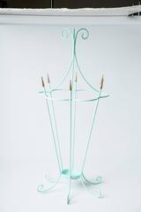 Mid-Century English Metal Umbrella Stand