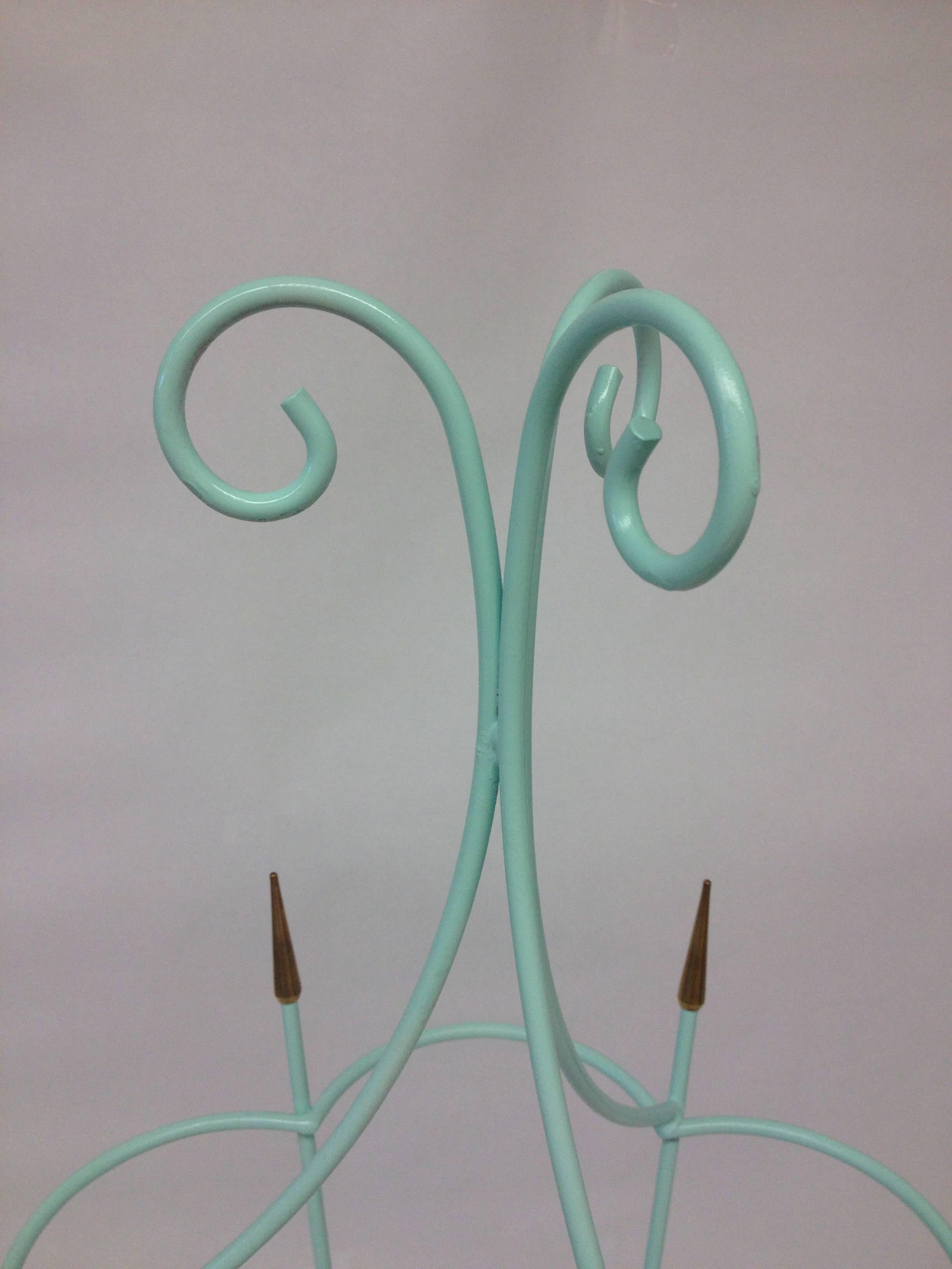 Mid-20th Century Mid-Century English Metal Umbrella Stand For Sale