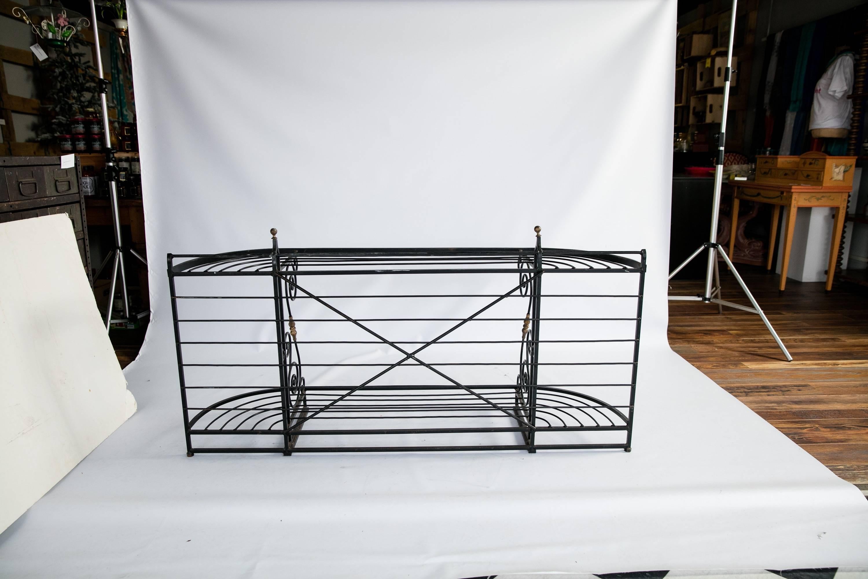 Belle Époque French Wrought Iron Baker's Rack For Sale