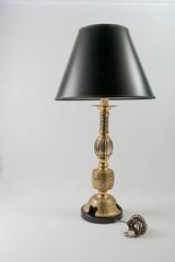 Midcentury Brass Chinoiserie Table Lamp