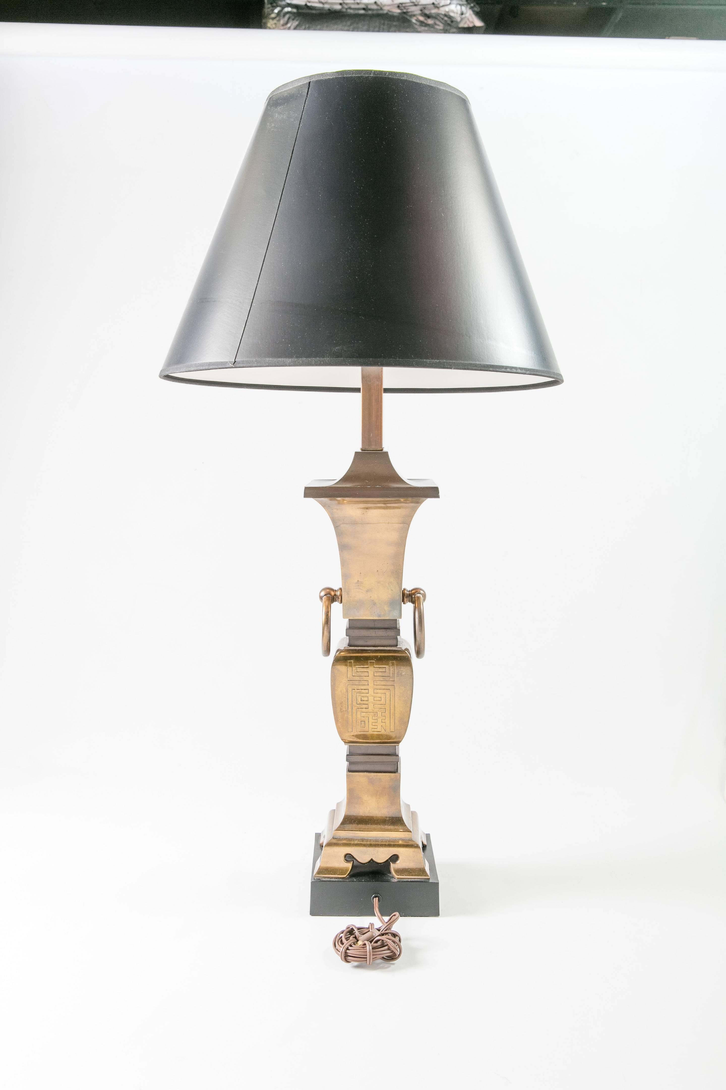 brass chinoiserie table lamps