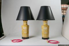 Chinoiserie Table Lamps, 1960s Pair