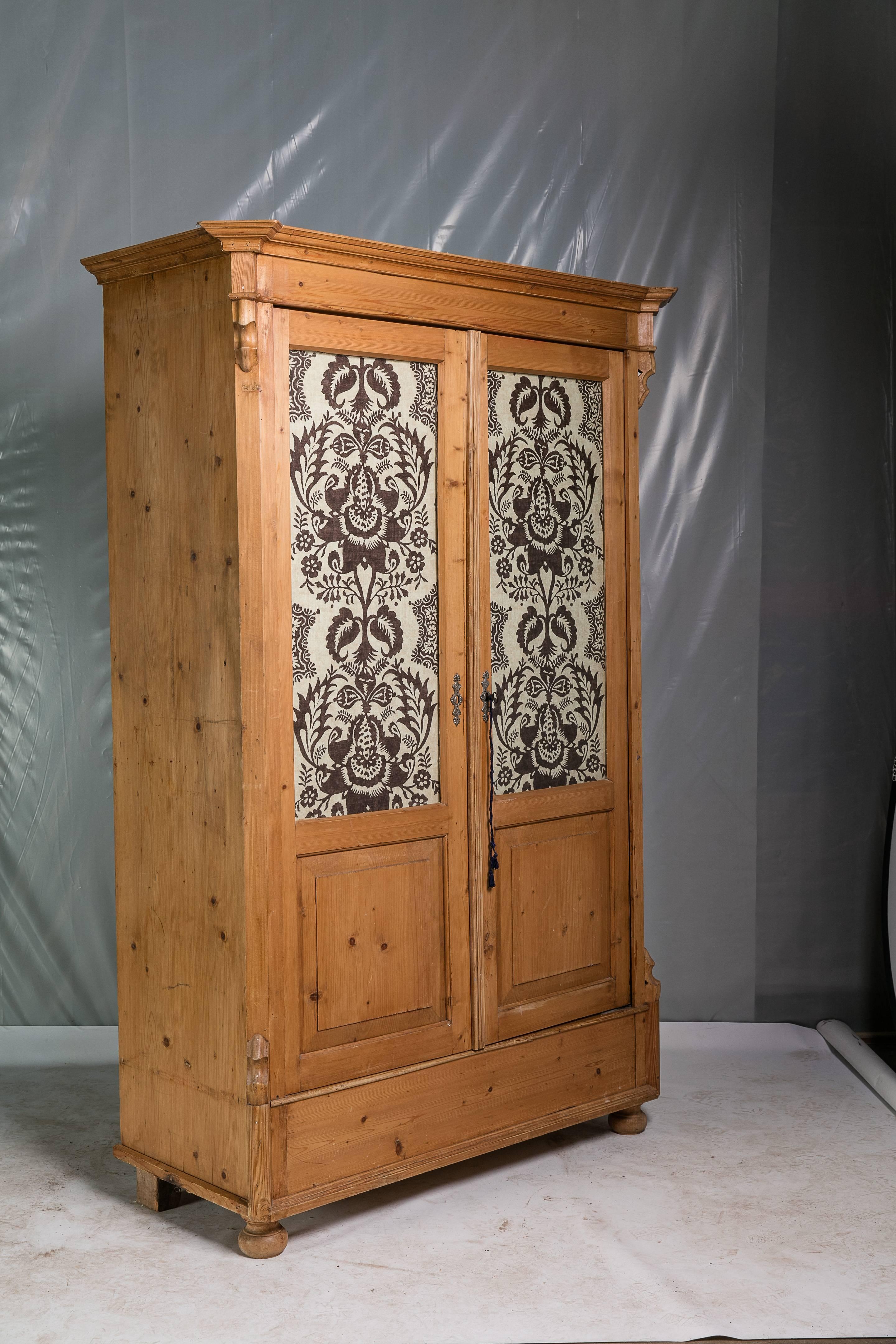 Country Pine Armoire, English, 19th Century
