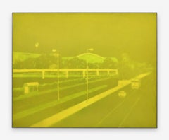 Francesco Sena “Paesaggio Urbano”, tecnica mista con cera e plastilina su tavola