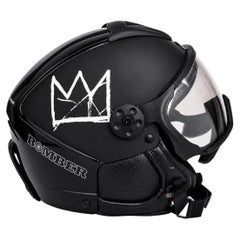 Bomber Ski x Jean-Michel Basquiat Black Crown Ski Helmet, Size Large