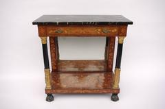 19th Century Dutch Console with Marquetry Decor