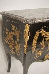 Louis XV Style Chinese Lacquer Decor Commodette from 1920