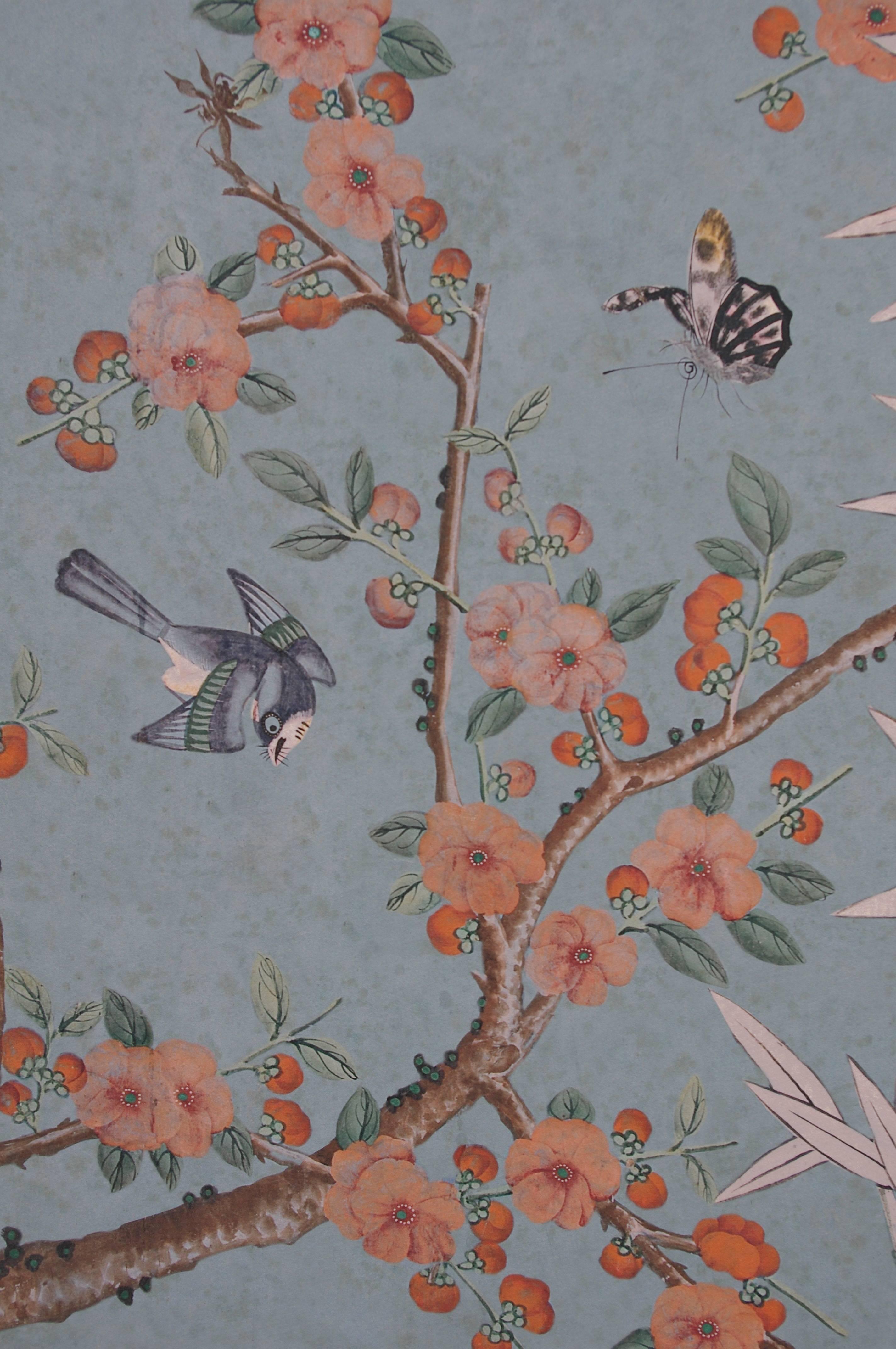 Made in China for the East India Company who sold it to the great houses of Europe. It was painted circa 1800 in the region of Canton. Found in chateau de Madame de Maintenon in France where it has been scanned in order to be reproduced.
Work from