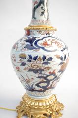 Japanese Imari Porcelain Lamp, circa 1880