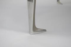 Aluminium and Mirror Top Coffee Table from 1980