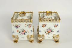 Pair of Paris Porcelain Covered Pots, circa 1830