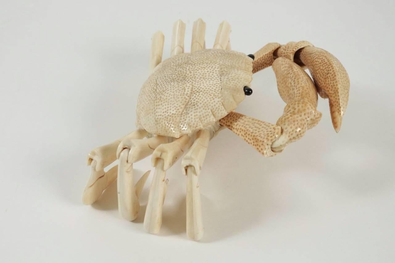 Crab Sculpture in Bone 2