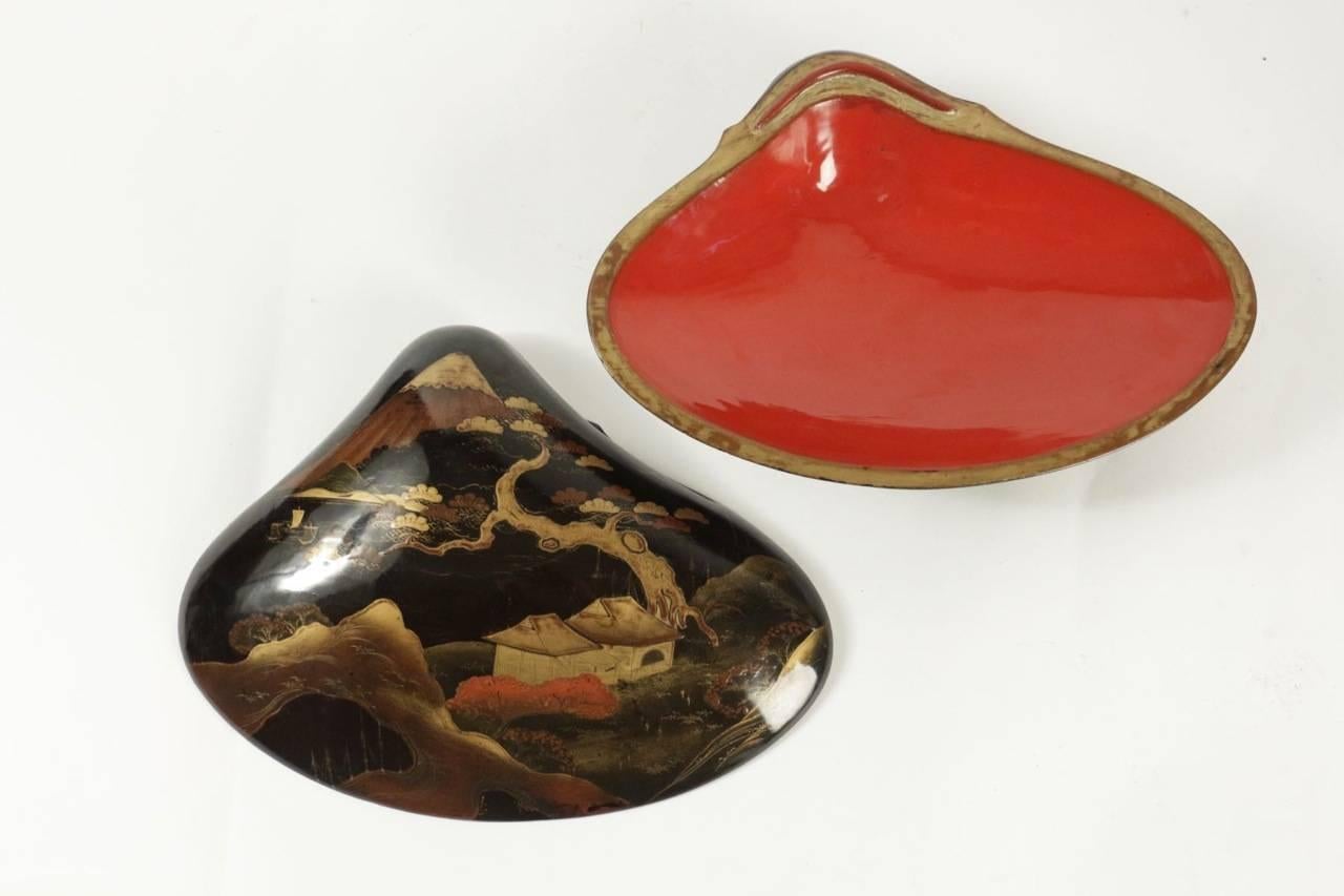Early 20th Century Chinese Lacquer Shell Box, circa 1900