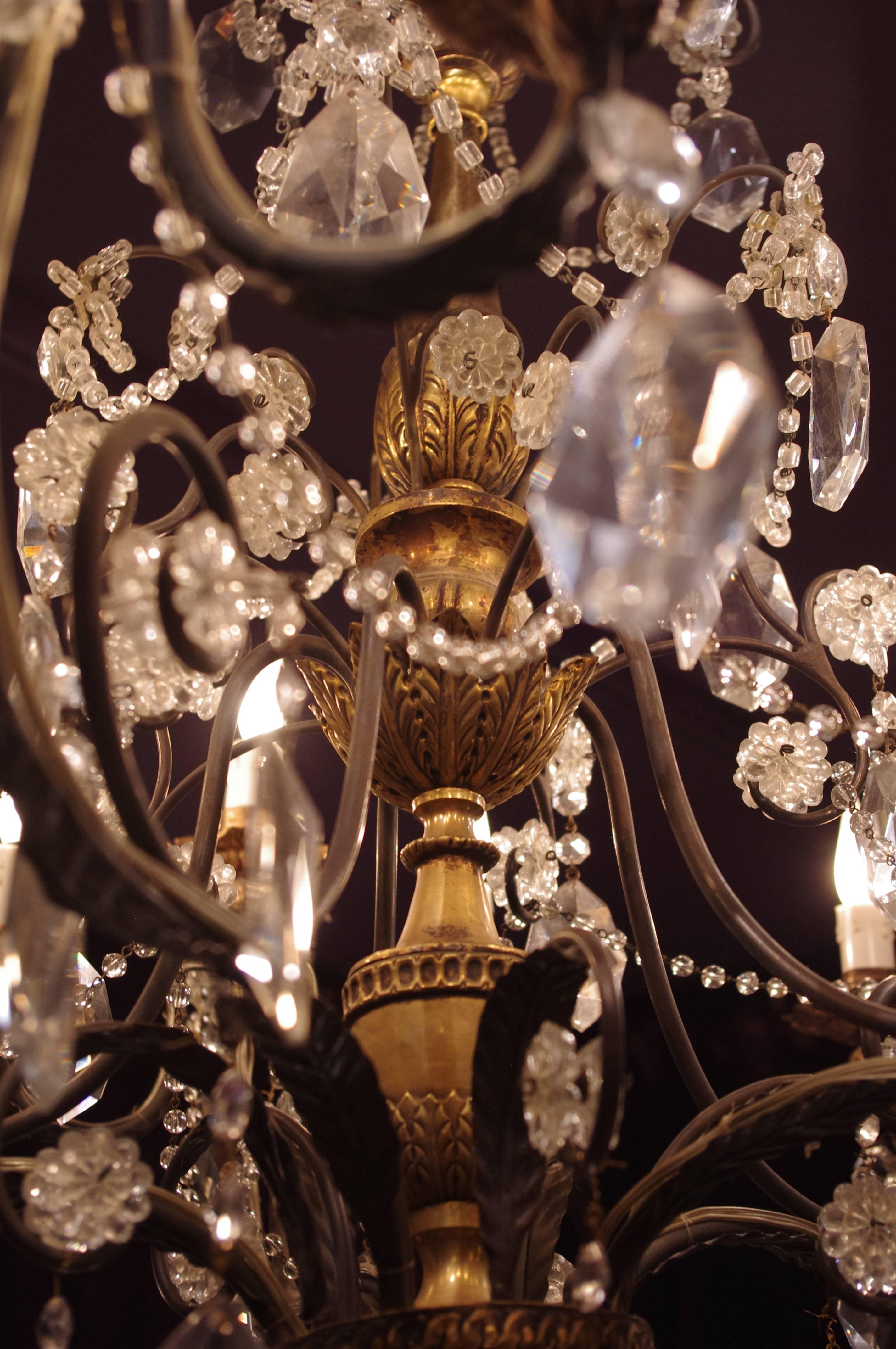 Late 19th Century Louis XV Style 15 Lights Chandelier, circa 1880