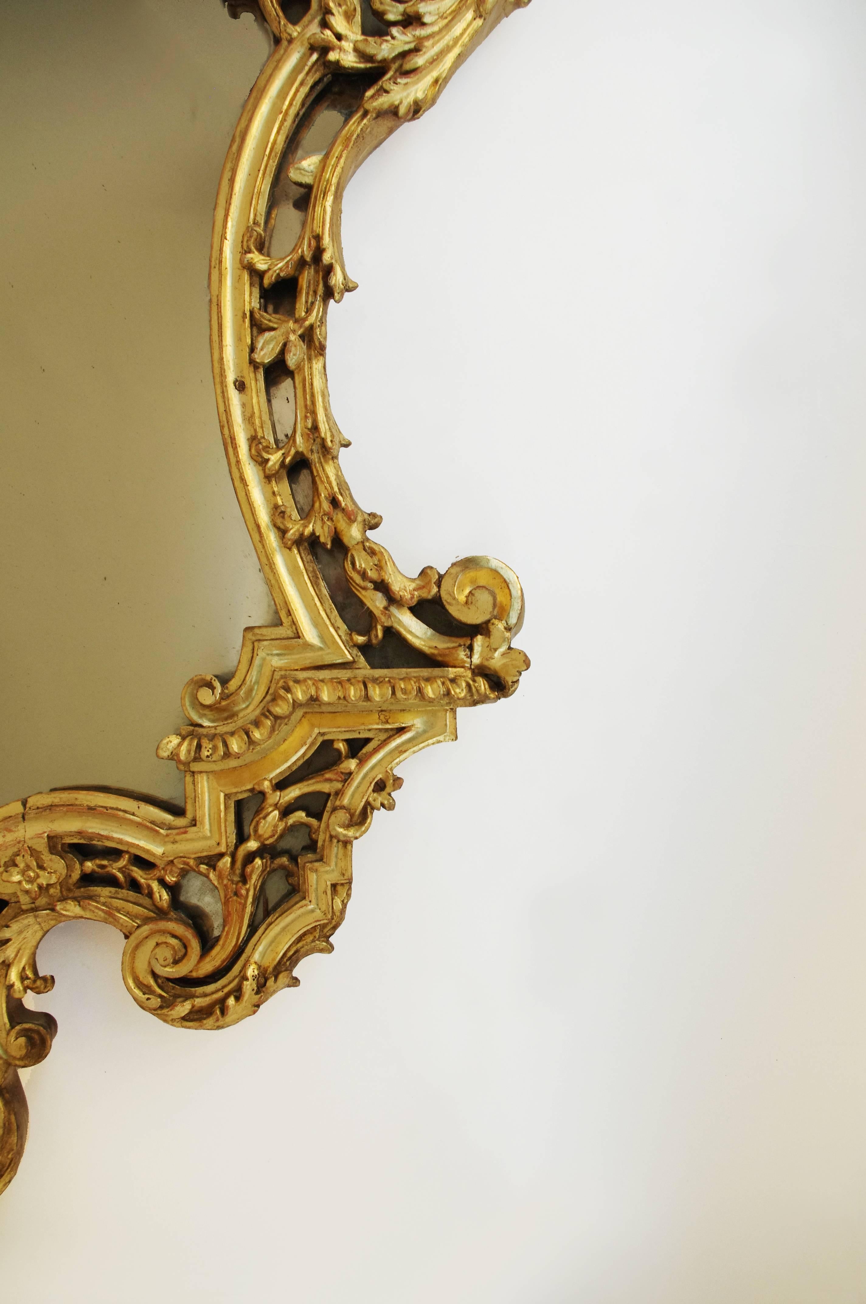 Régence Regence Style Pareclose Mirror, 19th Century