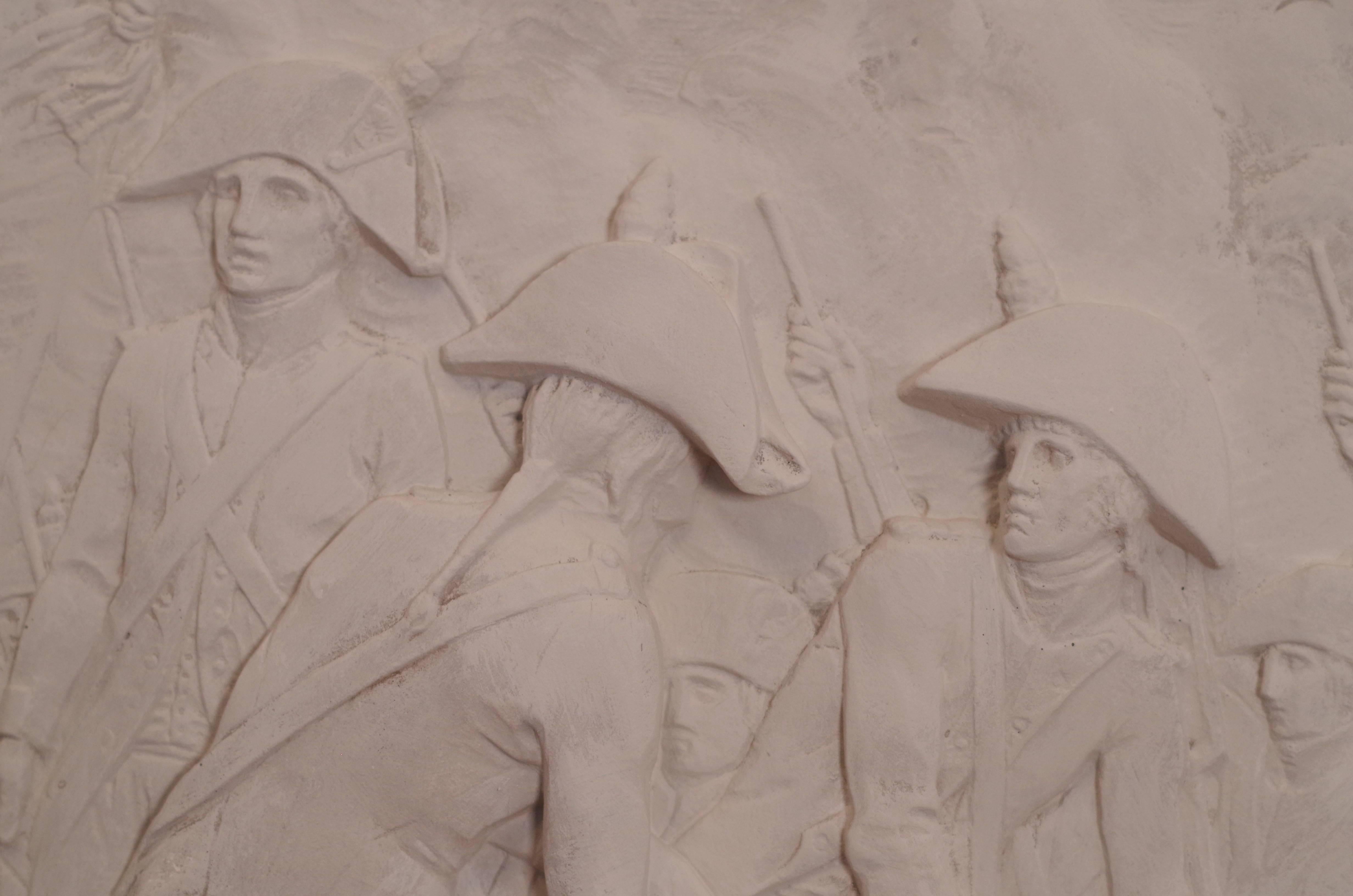 Empire Great Stucco Bas Relief, Simon Louis Boizot, Representing the Battle of Neuwied