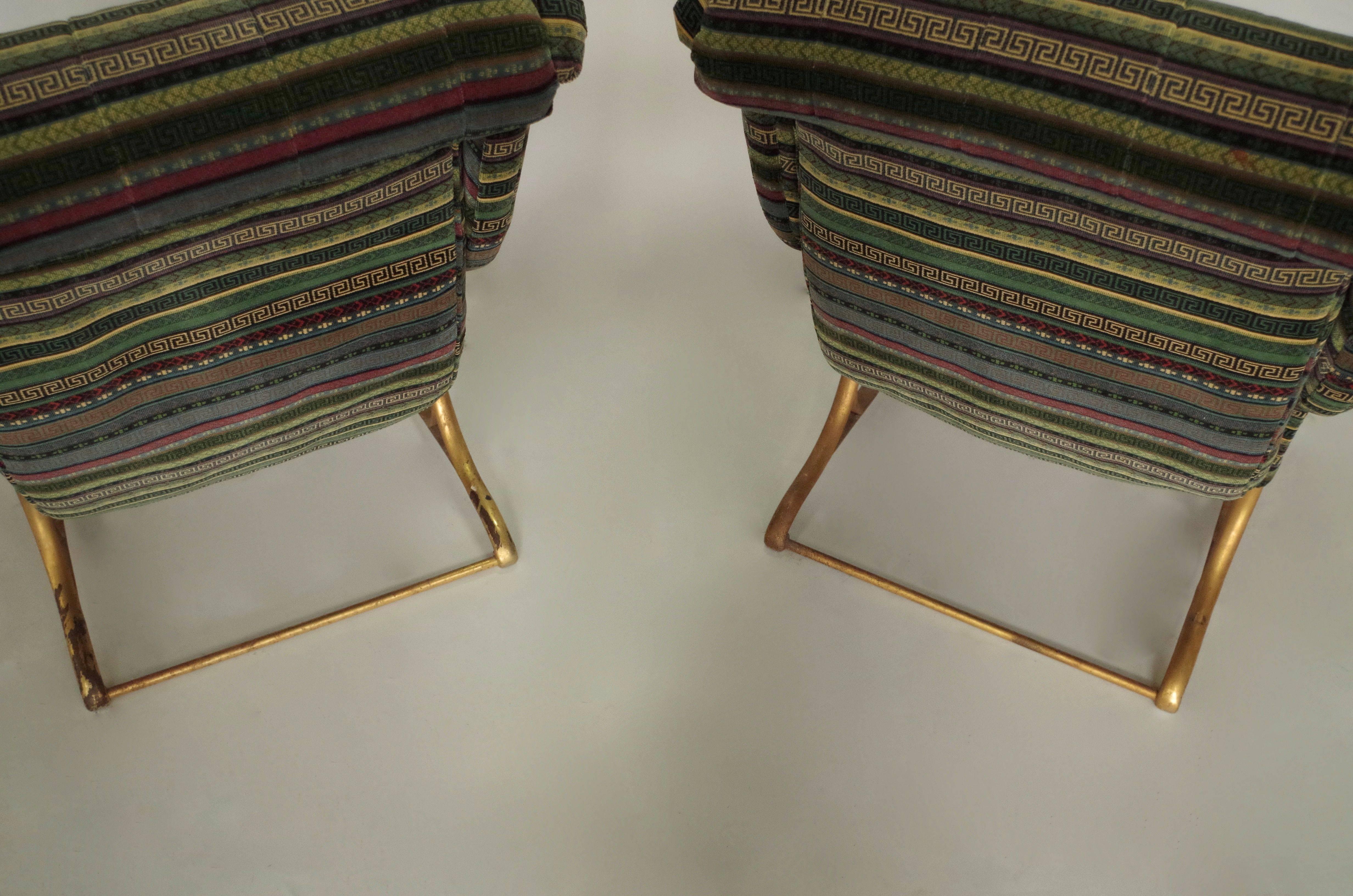 Pair of Armchairs circa 1970, Belonged to Madeleine Castaing In Good Condition In Saint-Ouen, FR