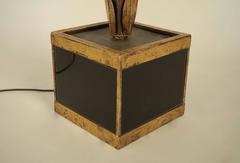 "Palm Tree" Lamp in Gilt Brass in the Style of Jansen, circa 1950