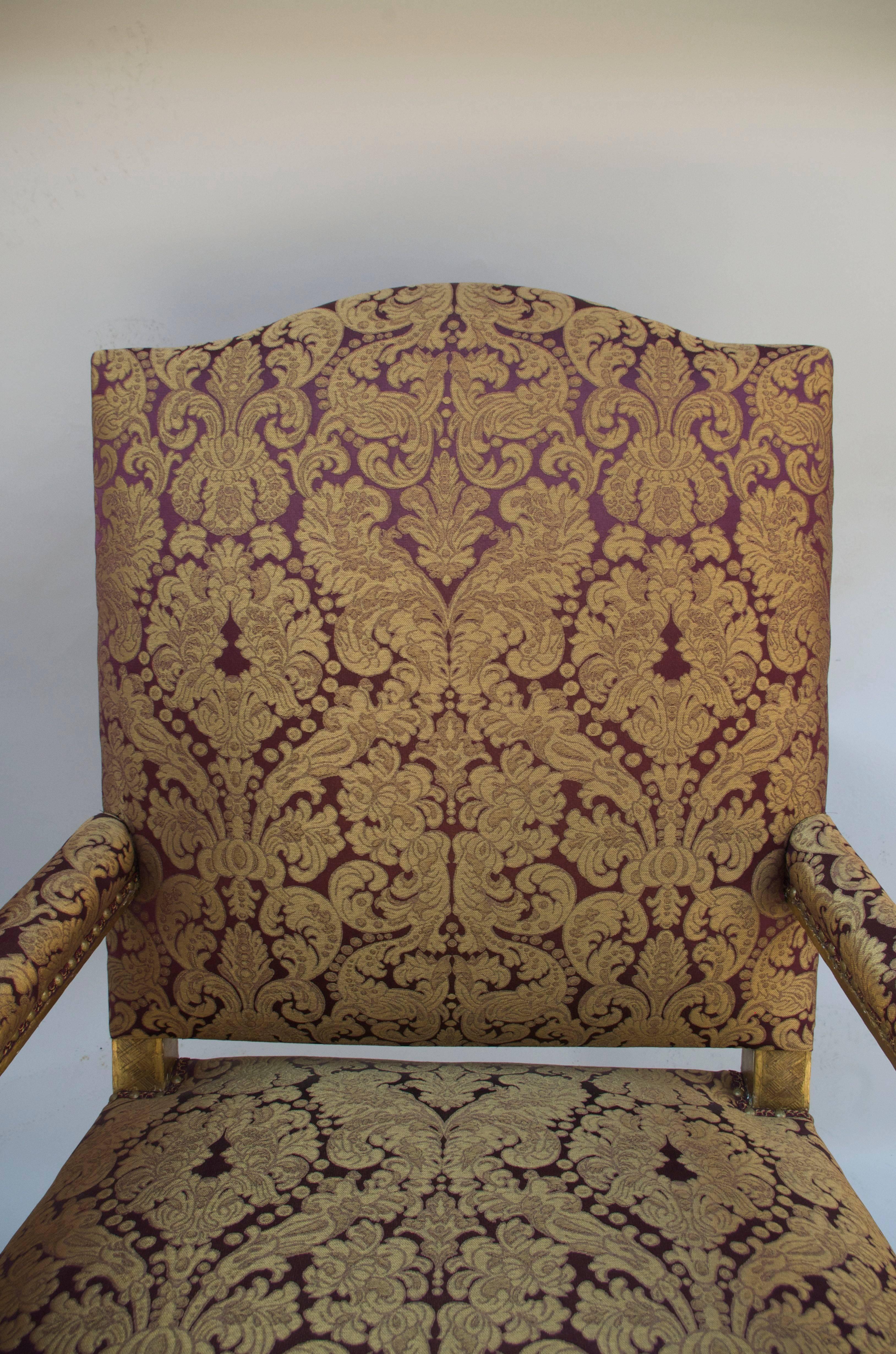 Pair of Great French Regence Style Armchairs 4