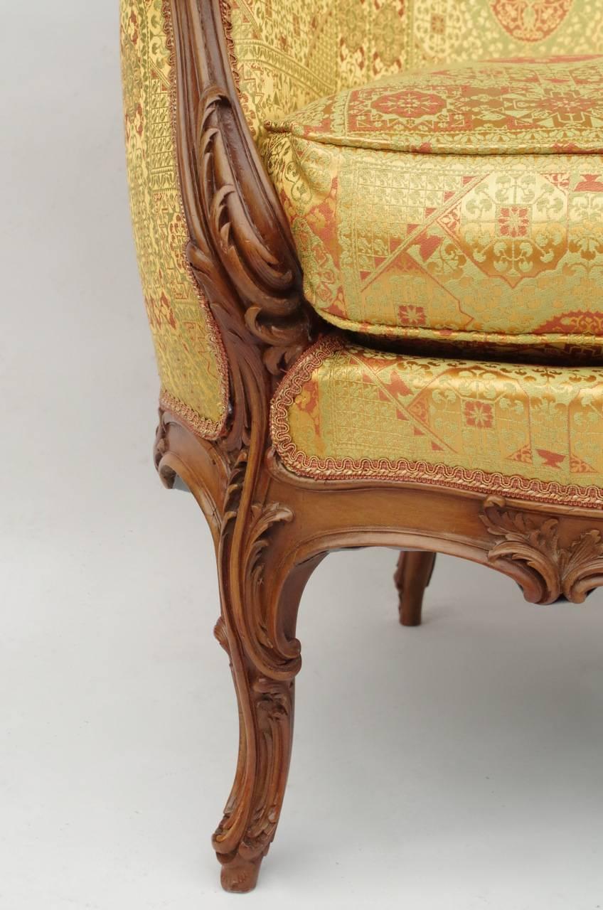 Small Louis XV Style Walnut Sofa, 1880 Period 2