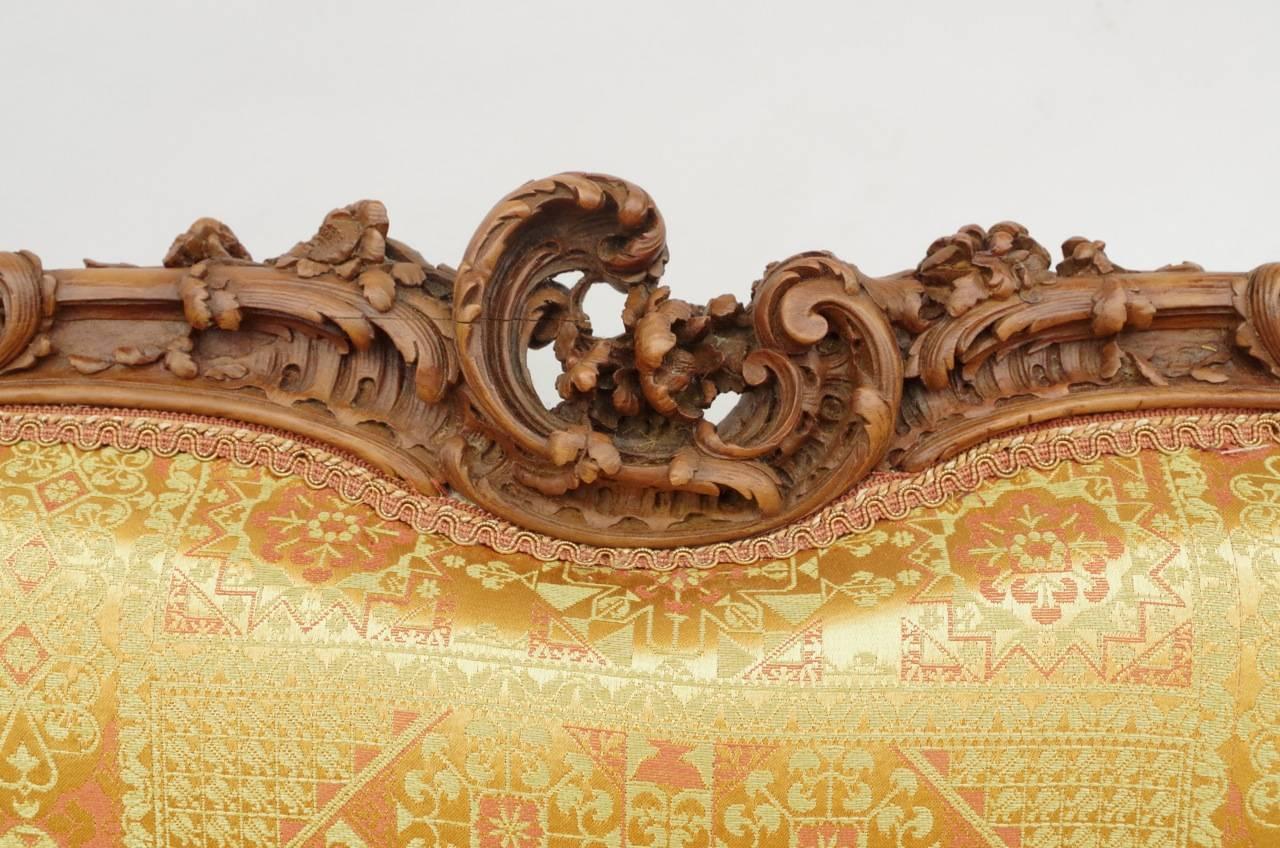Small Louis XV Style Walnut Sofa, 1880 Period 4