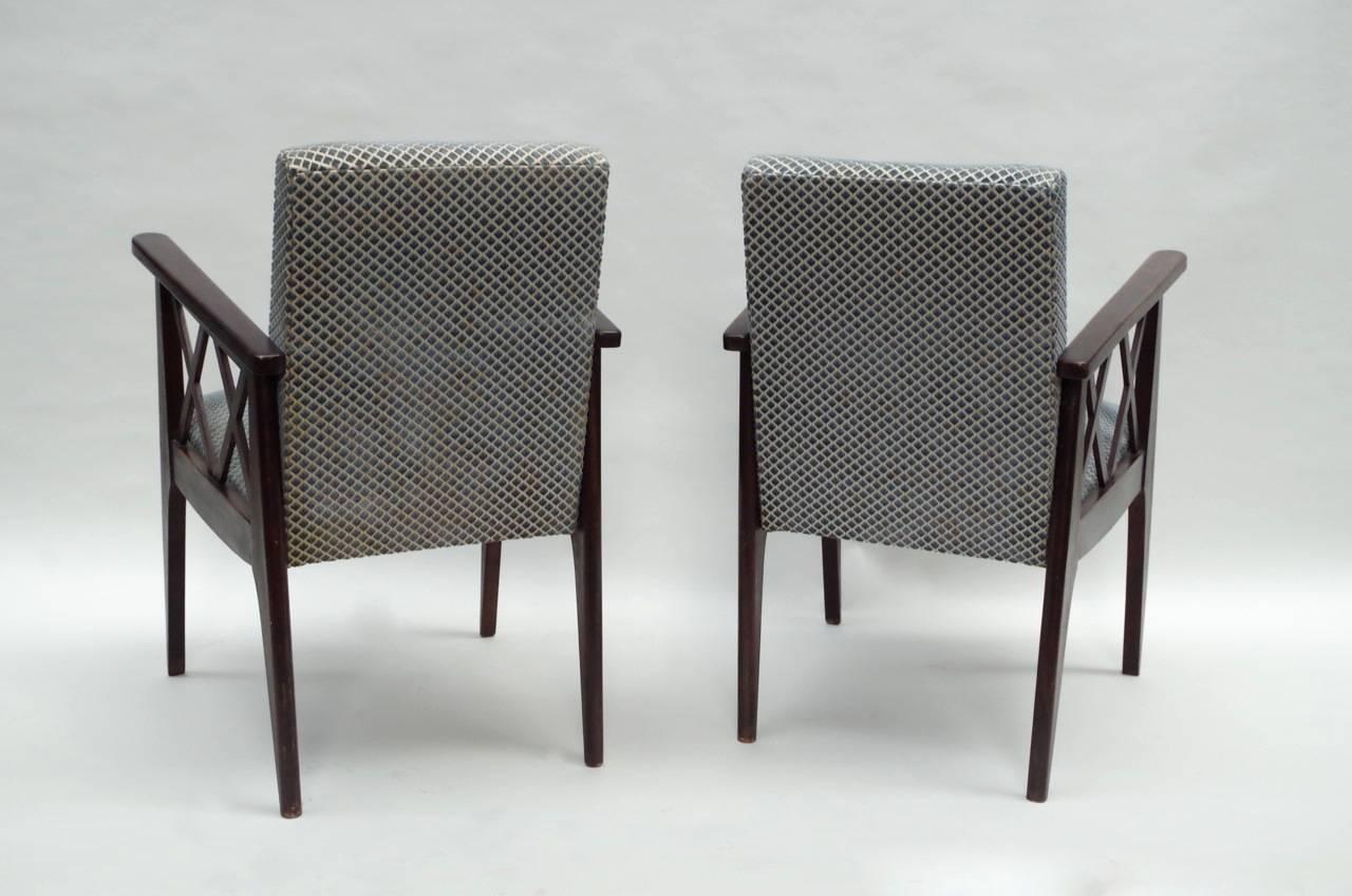 Pair of Art Deco Style Armchairs 4