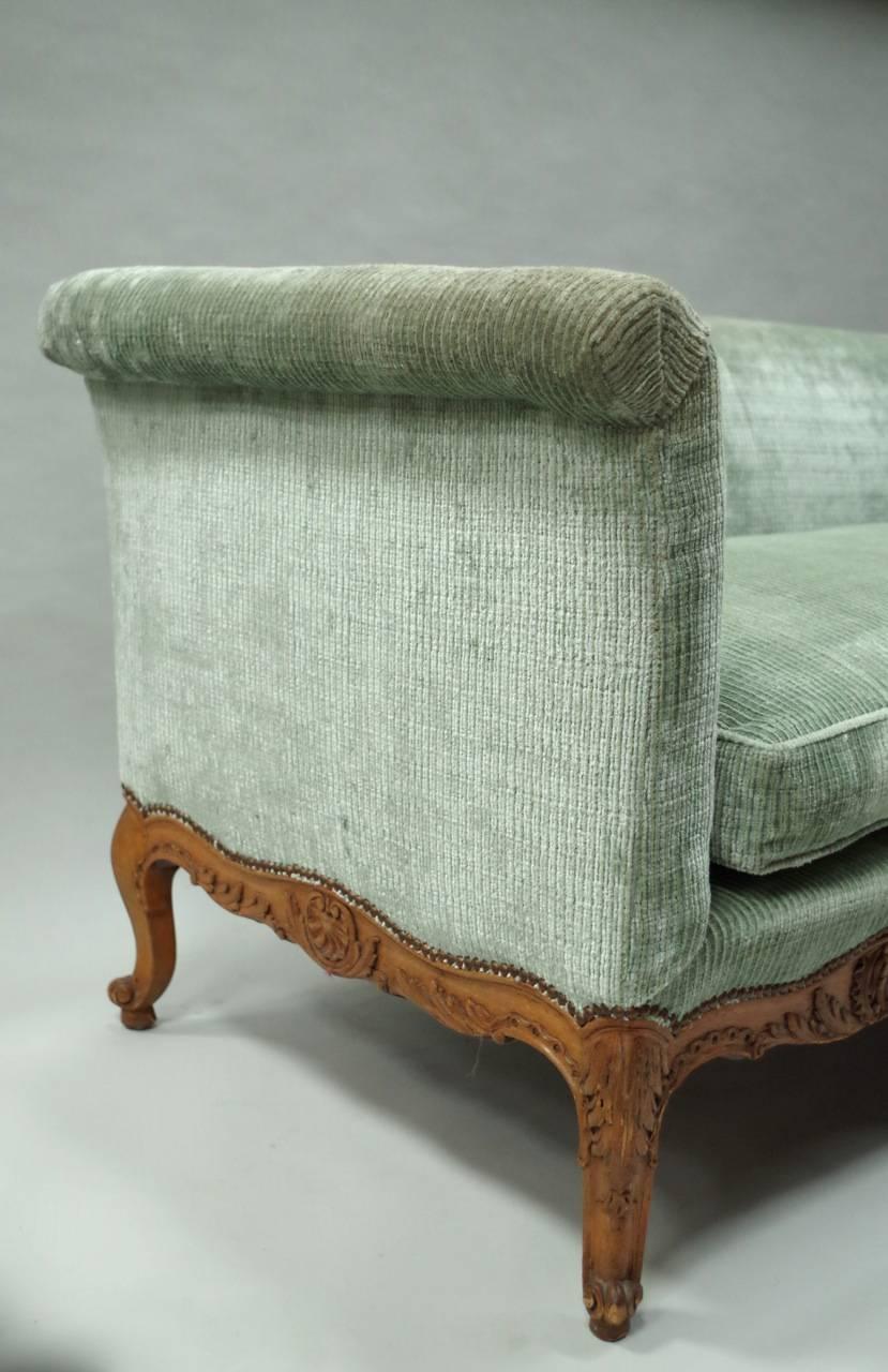 Great Louis XV Style Light Green Sofa, circa 1880 1