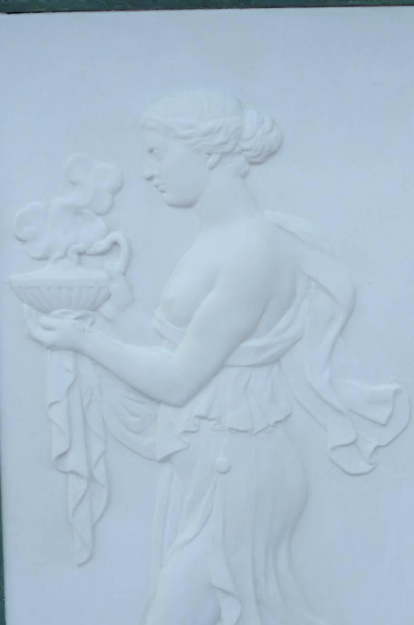 Neoclassical Pair of Plaster Bas-Reliefs, 