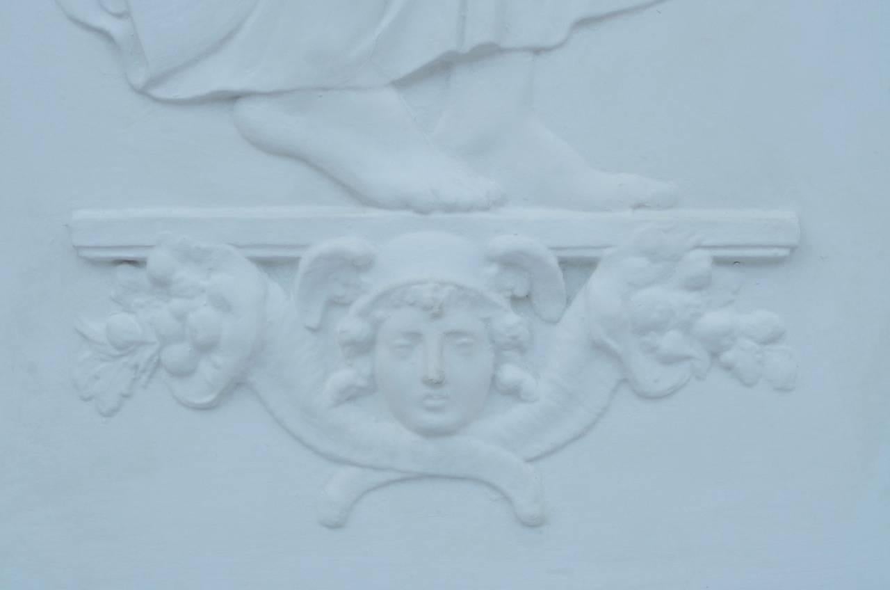 French Pair of Plaster Bas-Reliefs, 