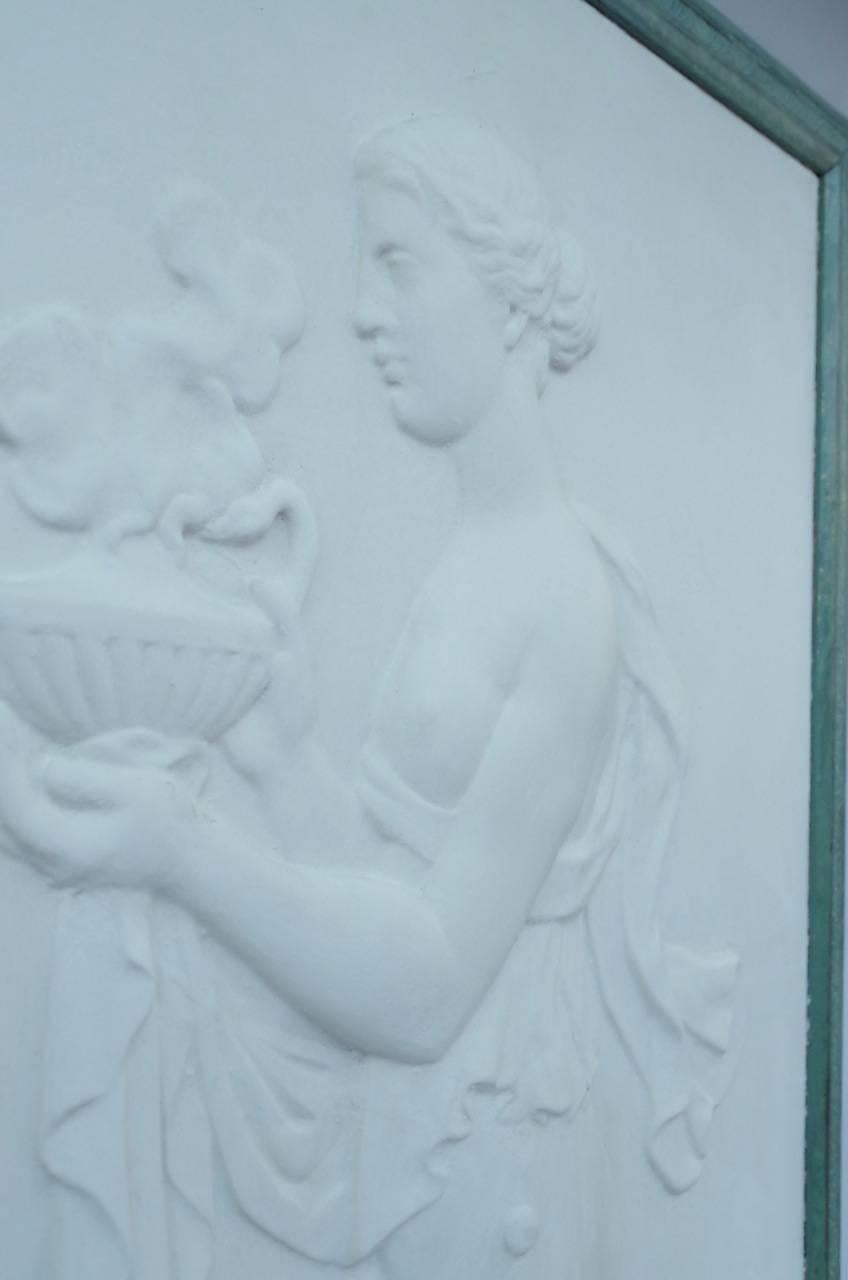 Pair of Plaster Bas-Reliefs, 