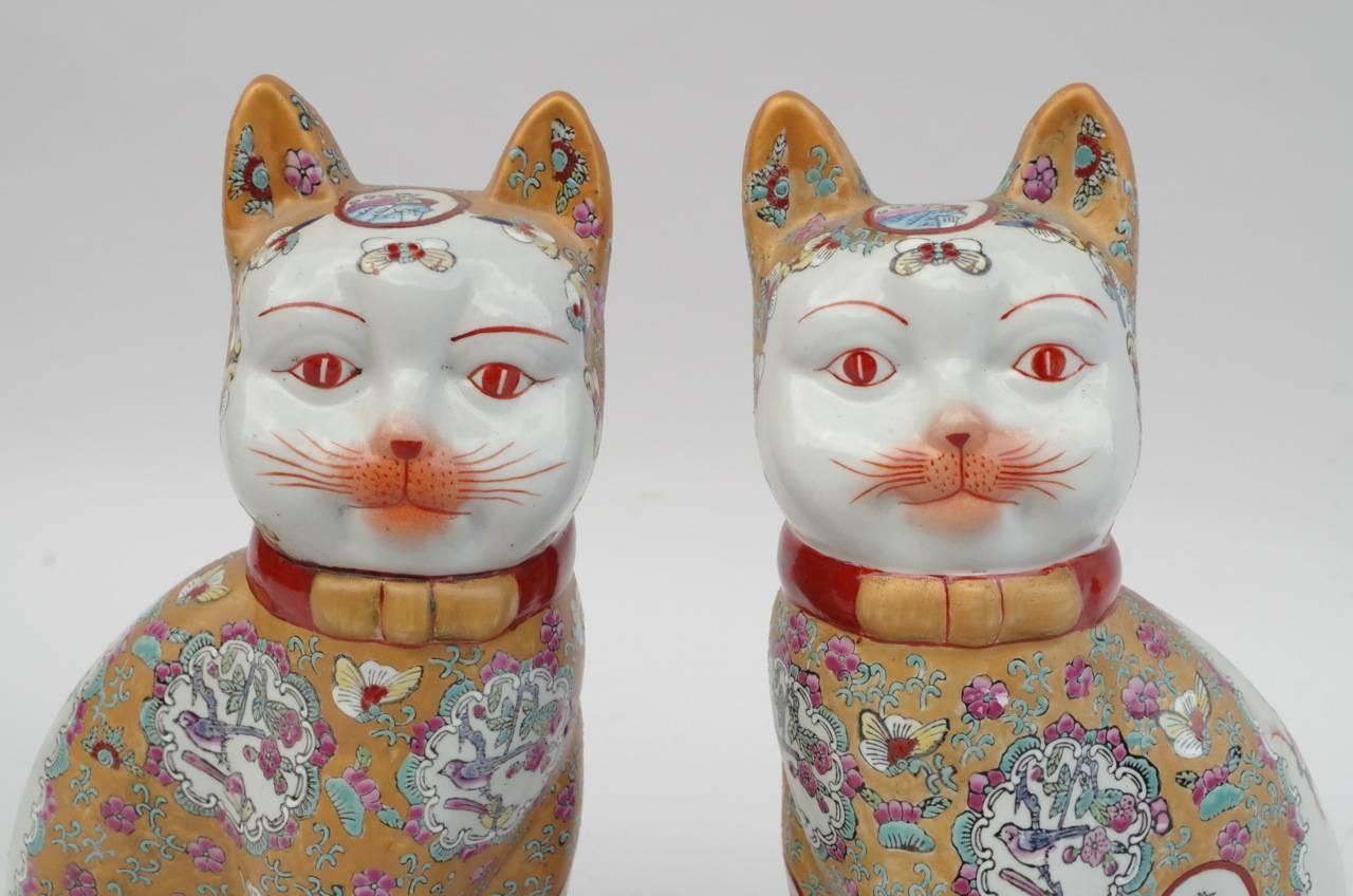 chinese porcelain cat