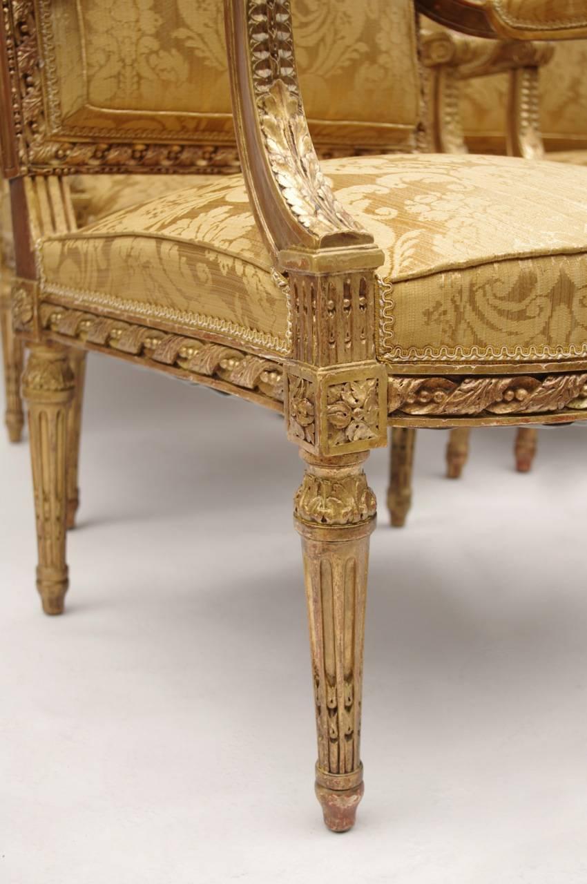 Gilt and carved wood.
Louis XVI style,
circa 1880.