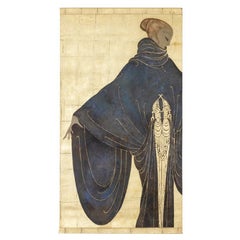 Painted Canvas Depicting an Elegant, Contemporary Work
