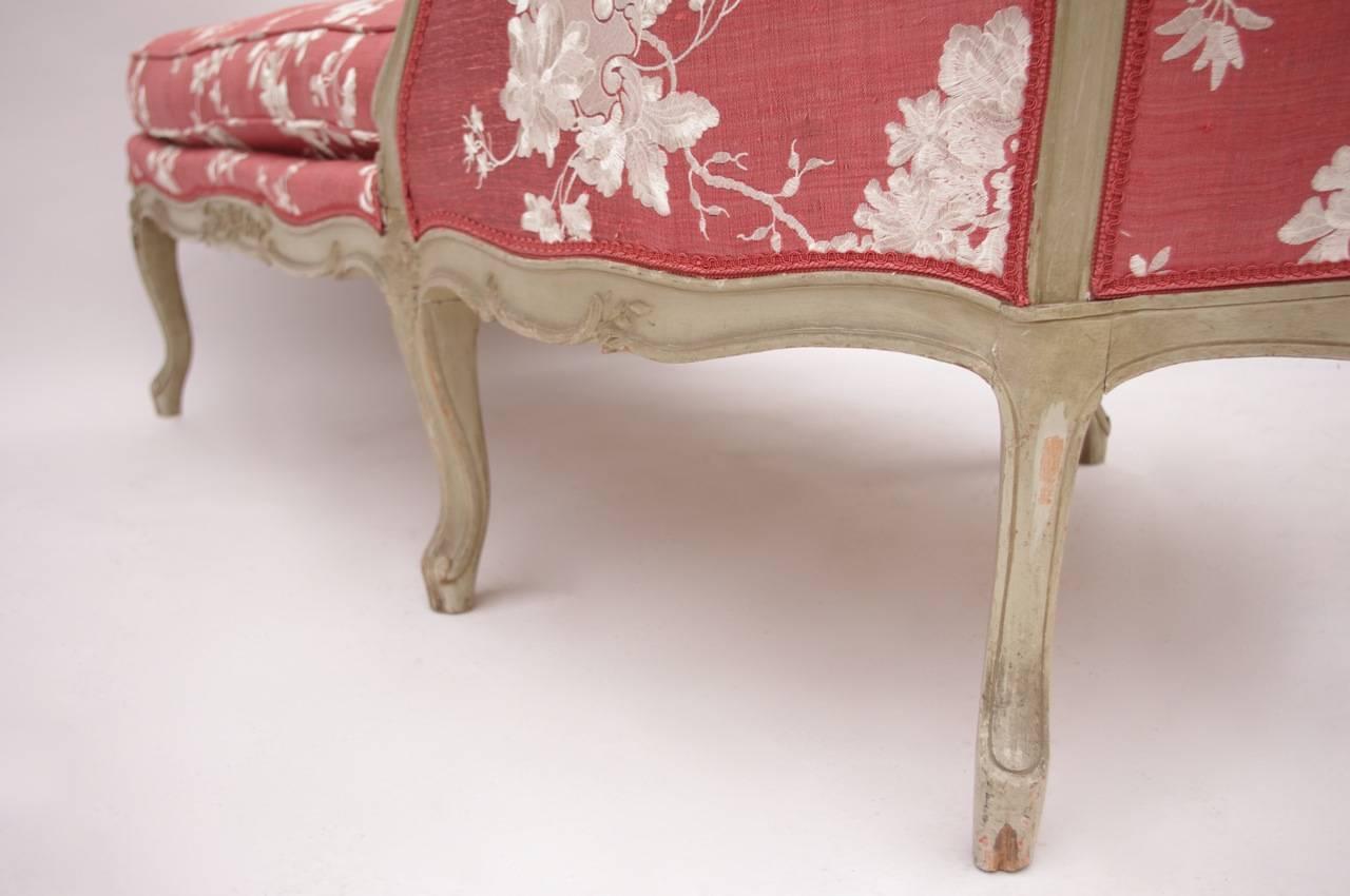 Louis XV style Grey-Painted Daybed, circa 1900 3