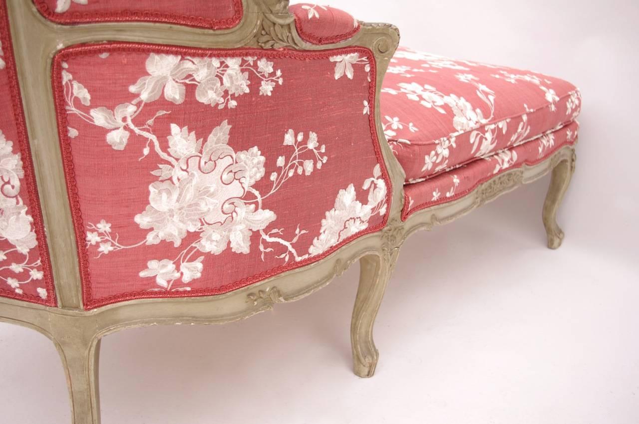 Louis XV style Grey-Painted Daybed, circa 1900 4