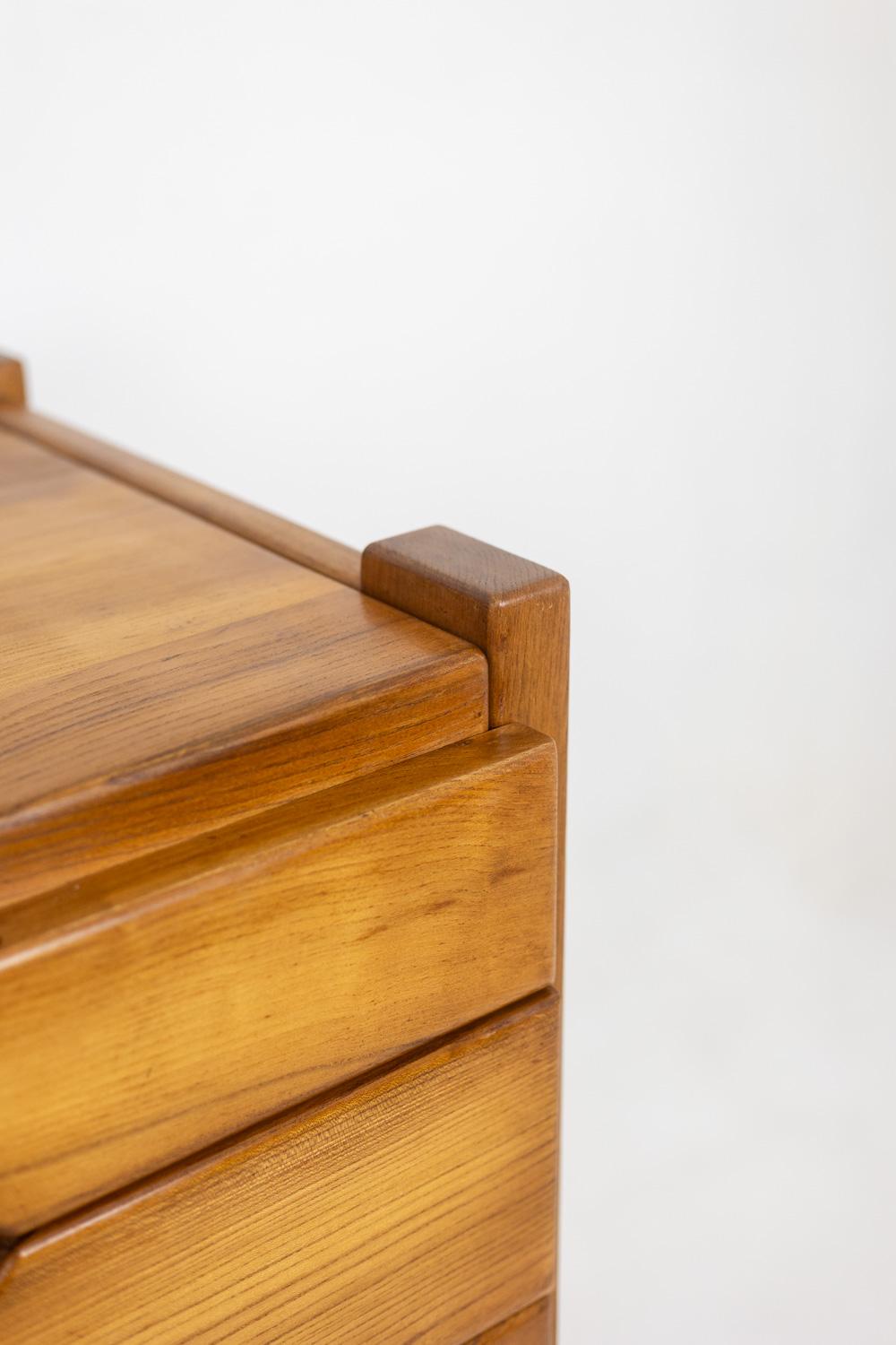 Maison Regain. Commode en orme. Circa 1970. en vente 3