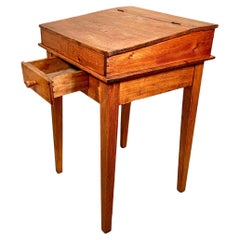Used French, Oak Child's School Desk c. 1900's