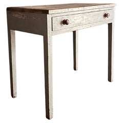 French Farmhouse Painted Distressed Desk c.1920's
