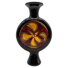 Kurt Wallstab – «Kaleidoscope», recipiente de vidrio del estudio Flamework (1986)