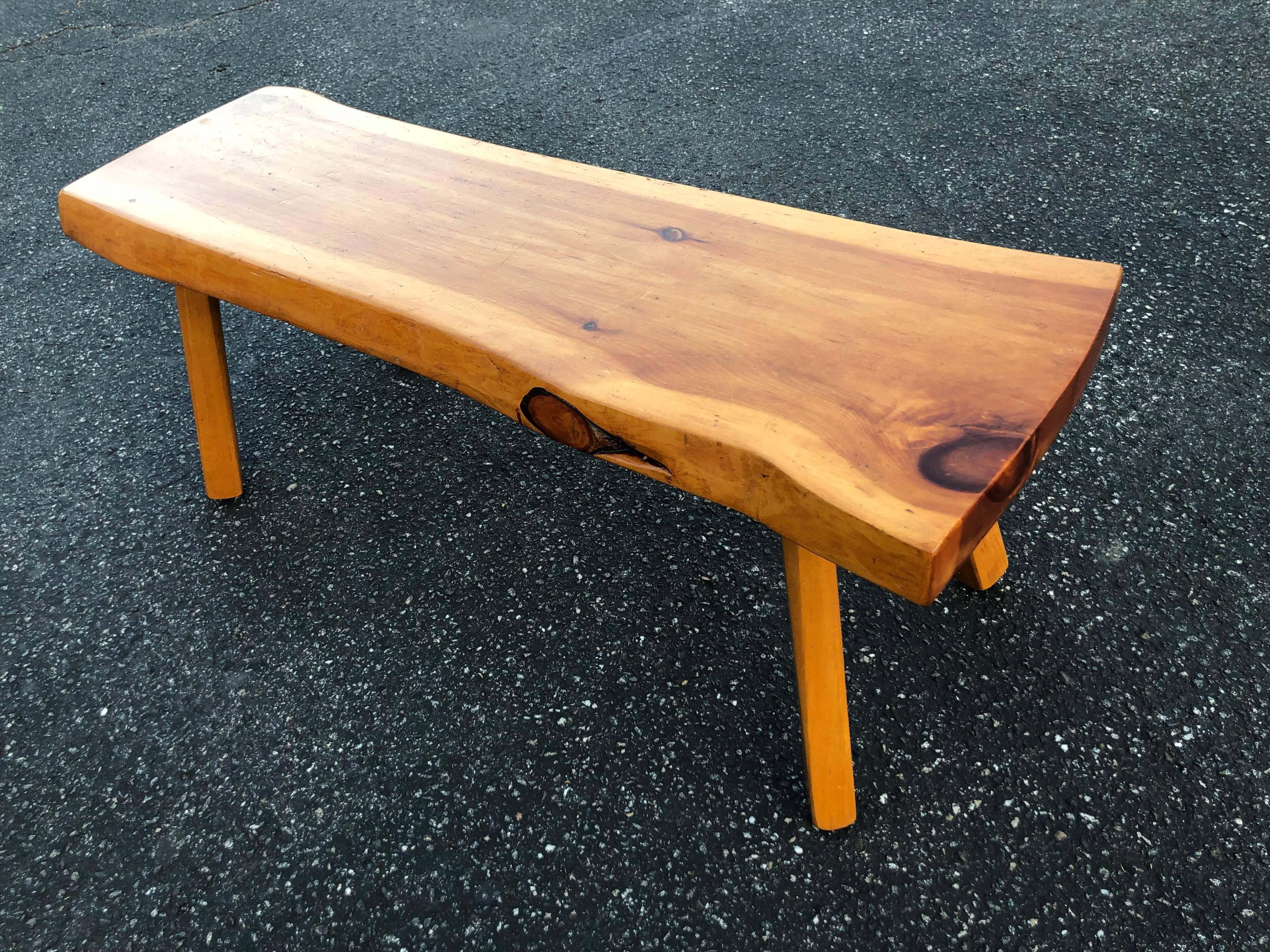 Live Edge Wooden Slab Bench or Table 1