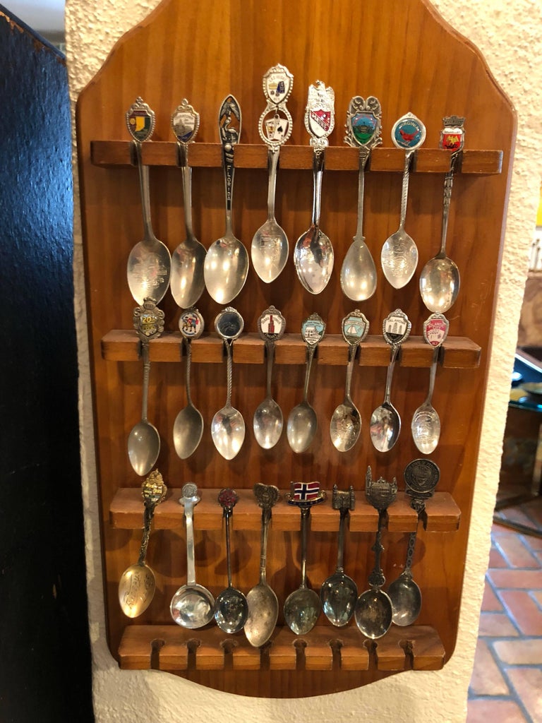 Vintage Tourist Spoon Collection at 1stDibs