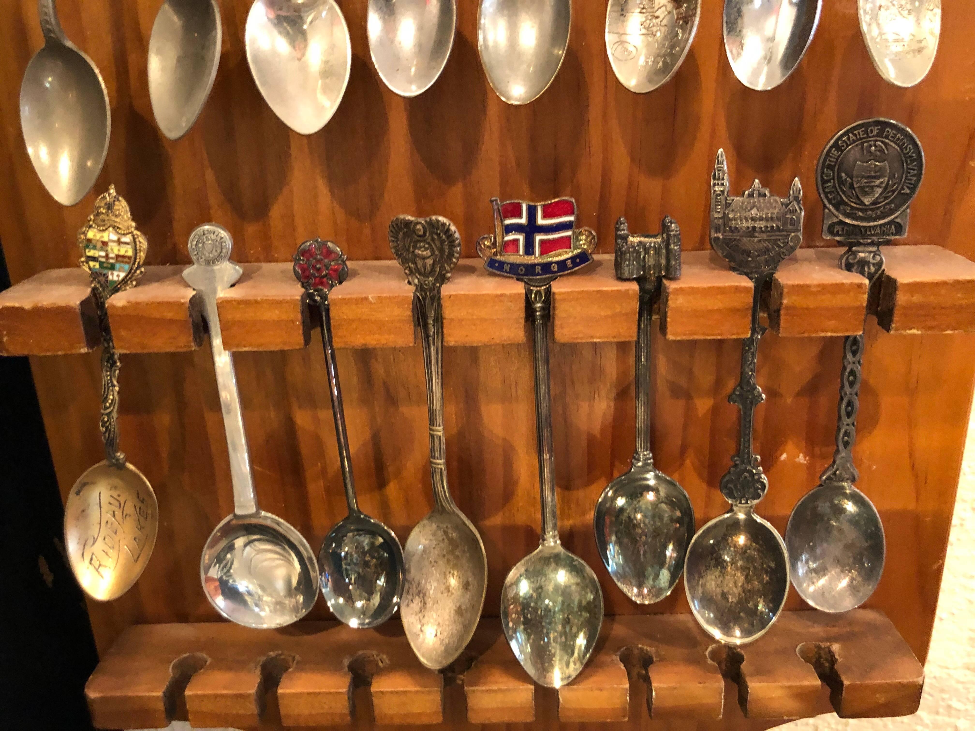 spoon collection display case