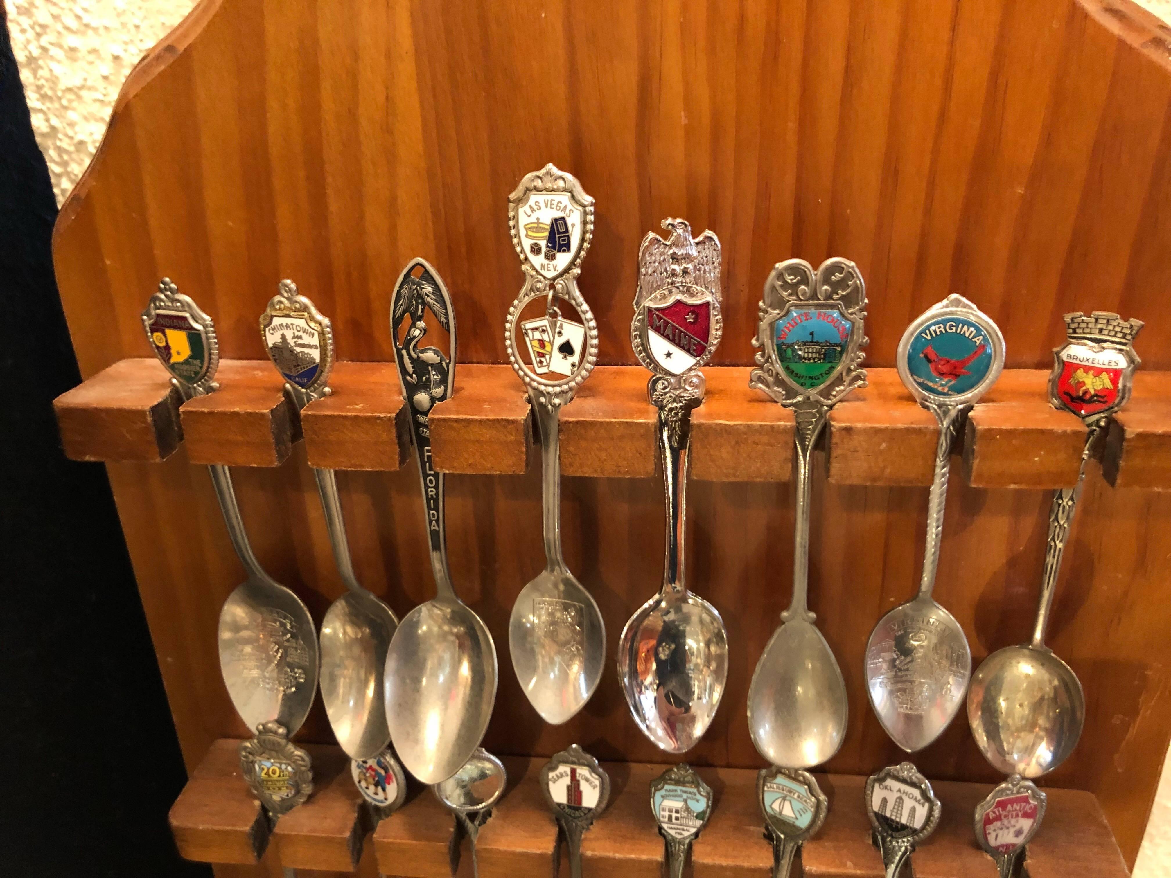 20th Century Vintage Tourist Spoon Collection