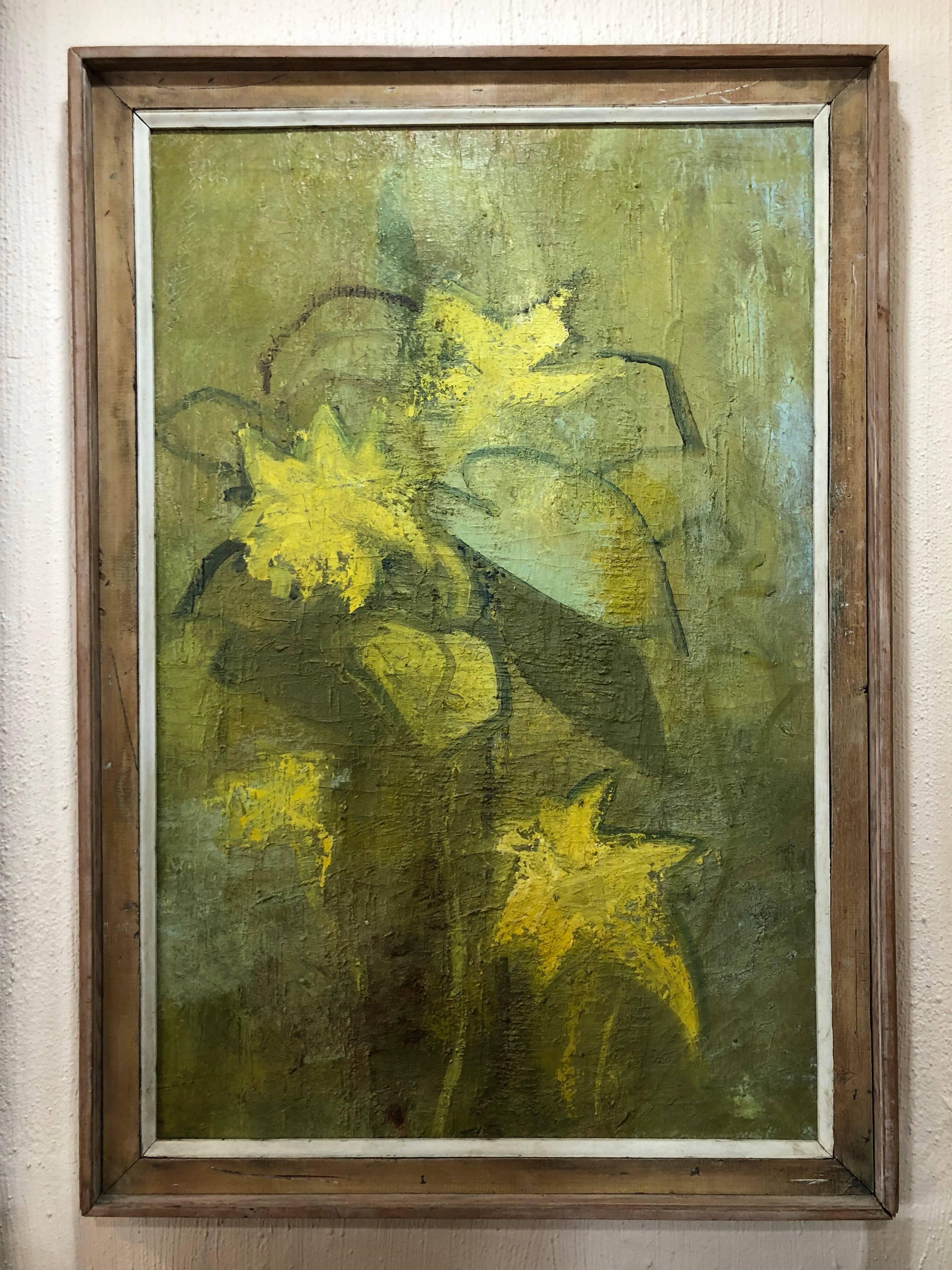 Mid Century signed Abstract Still Life titled 