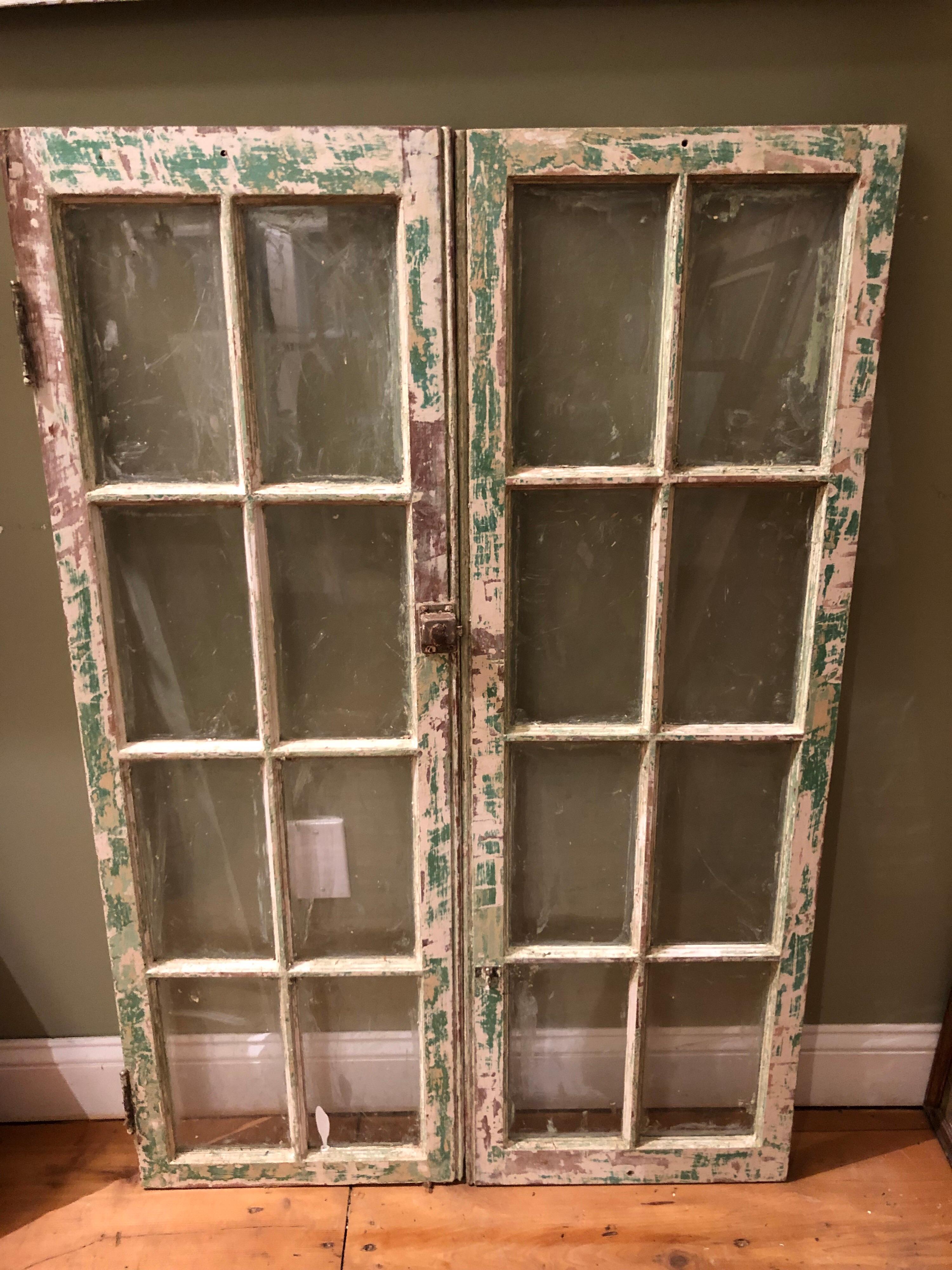 Country Pair of Antique Windows