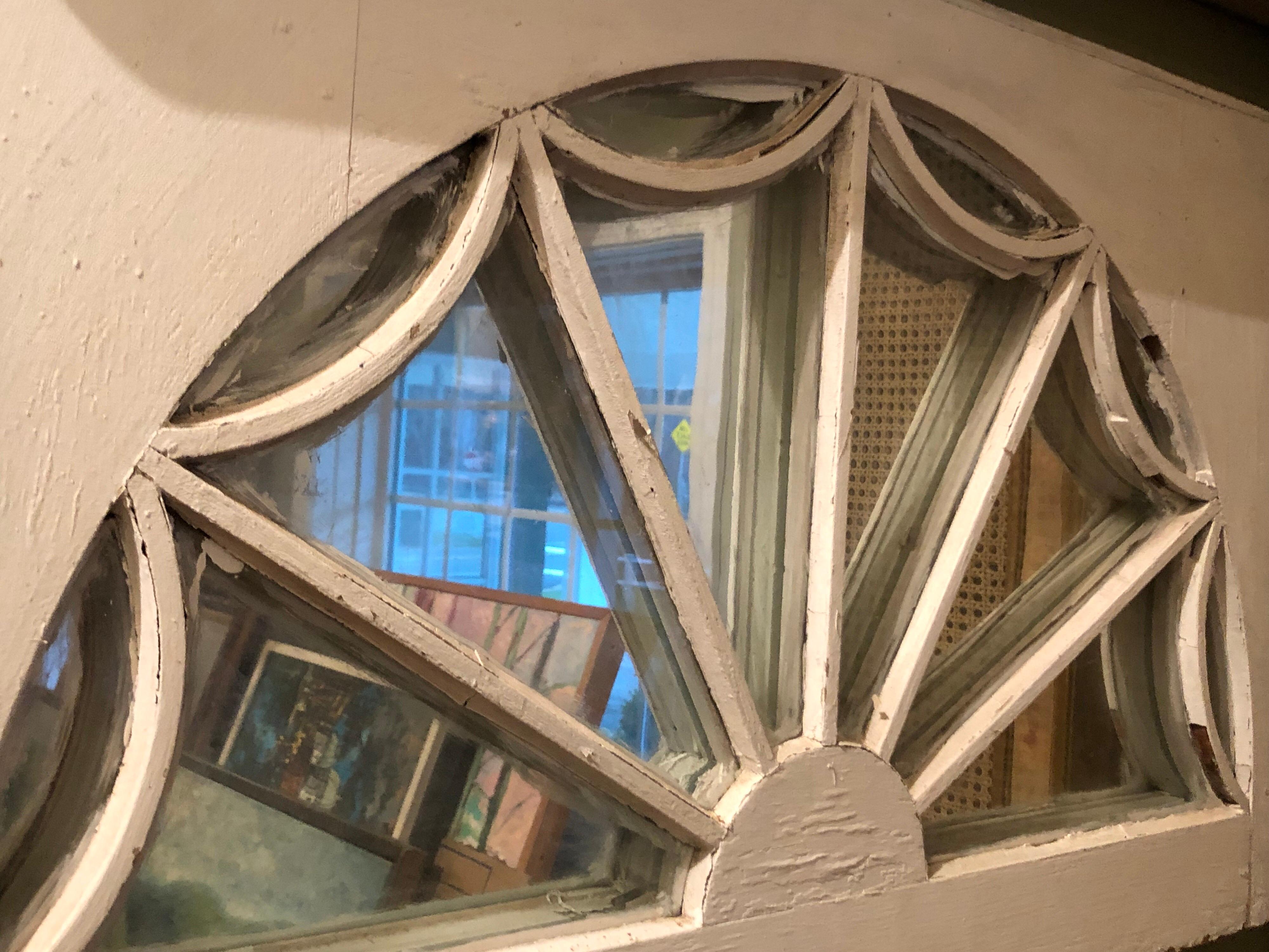 Vintage Federal Style Palladium Mirrored Window 6