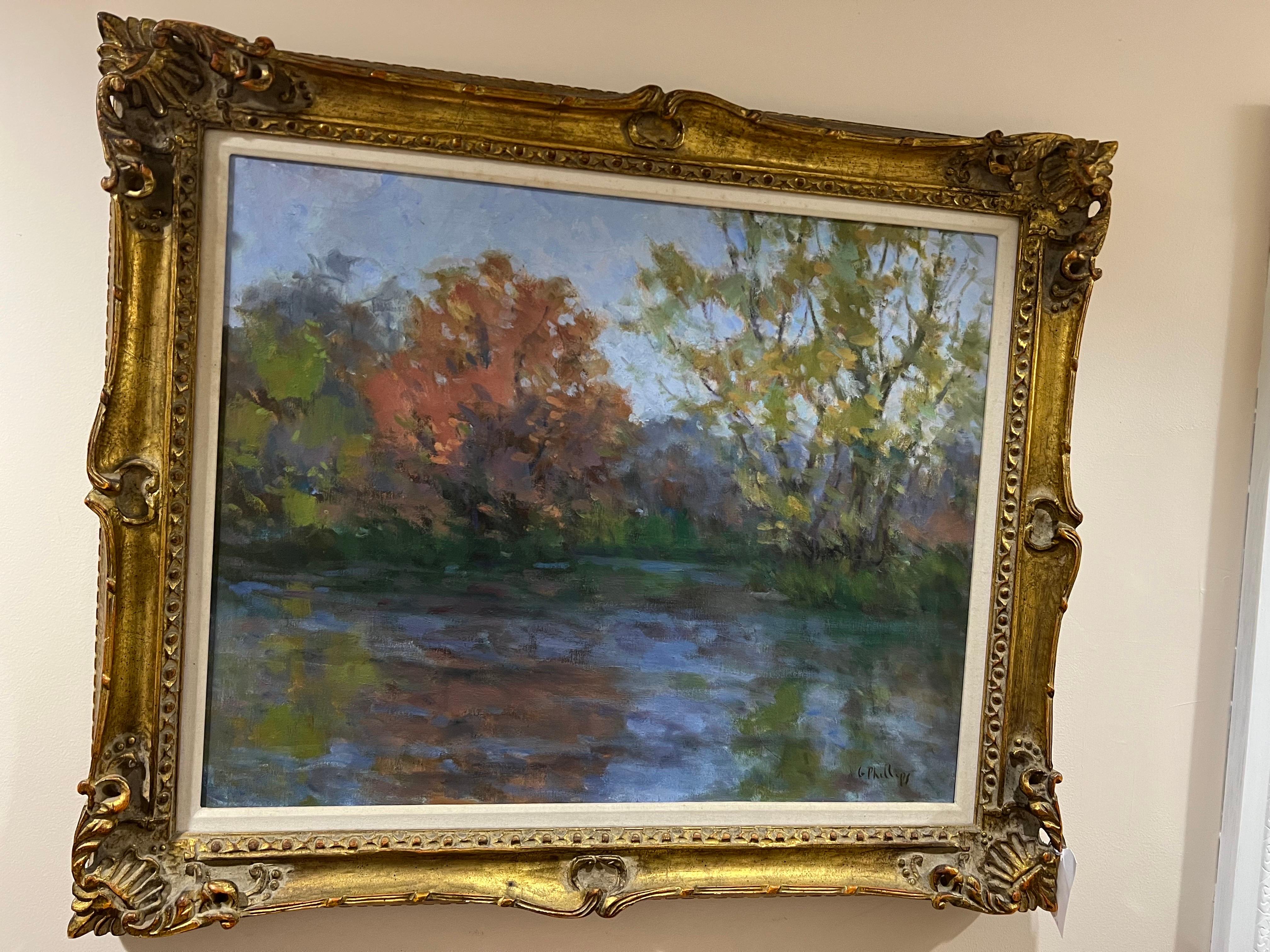 Impresionista Plein Air Firmado Philips en Bueno estado para la venta en Redding, CT