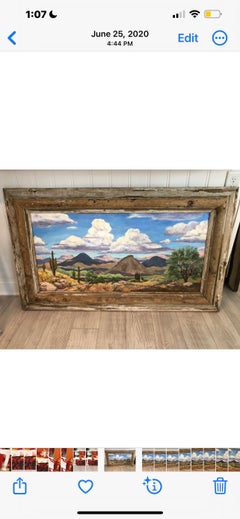 Large Signed Southwestern Desert Landscape Painting