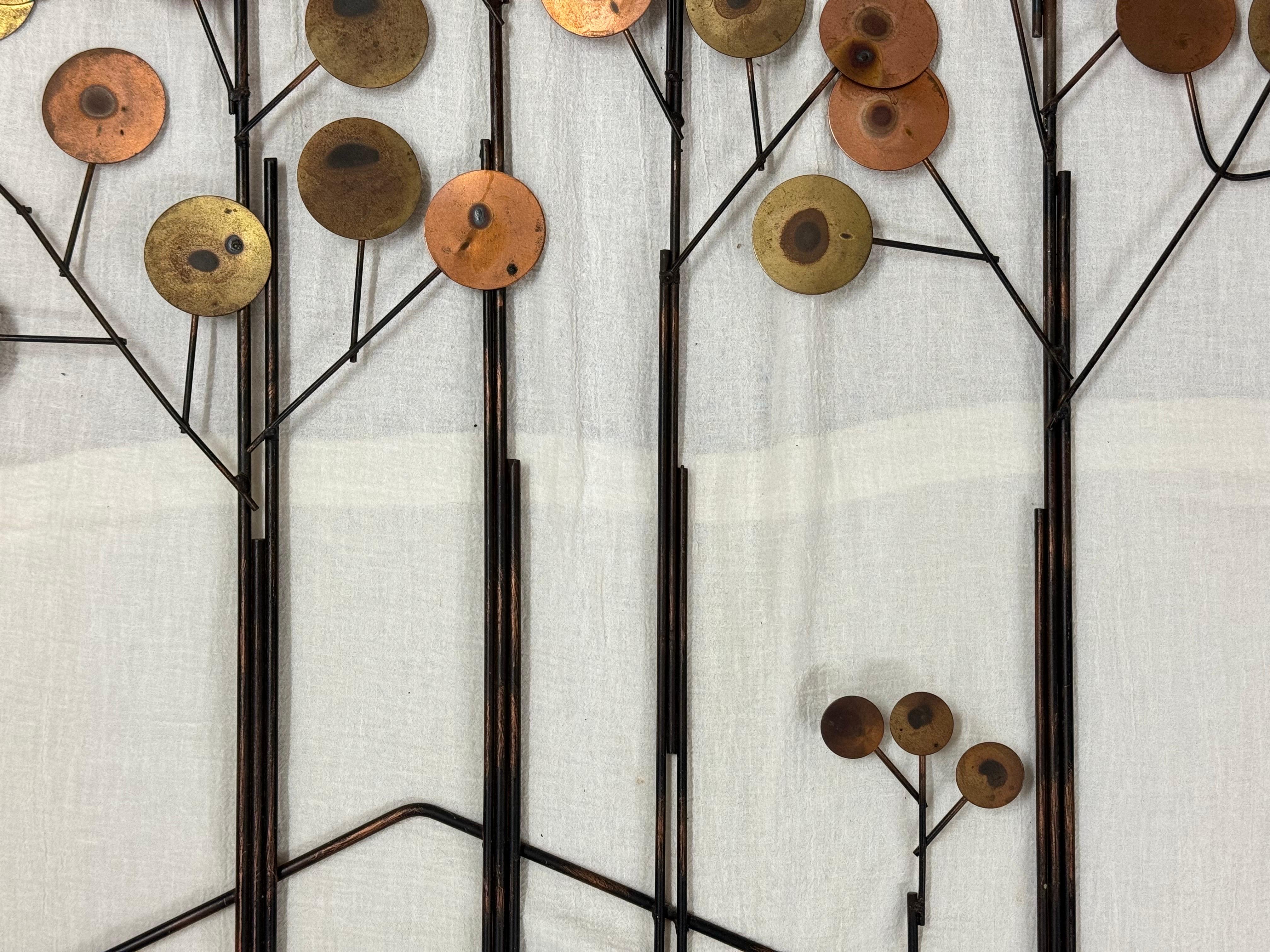Curtis Jere Raindrops Tree Wall Sculpture For Sale 5